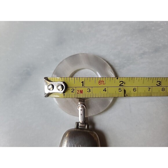 Vintage WEB Sterling Personalized Bell Lucite Ring Baby Teething Rattle - Picture 6 of 10